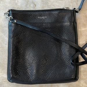 Coach Pebble Leather Adjustable Crossbody